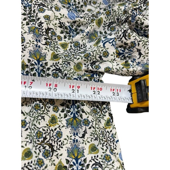 Max Studio Women’s XL Floral Midi Dress Blue Boho Peasant Style NWT MSRP $138 - Picture 11 of 15